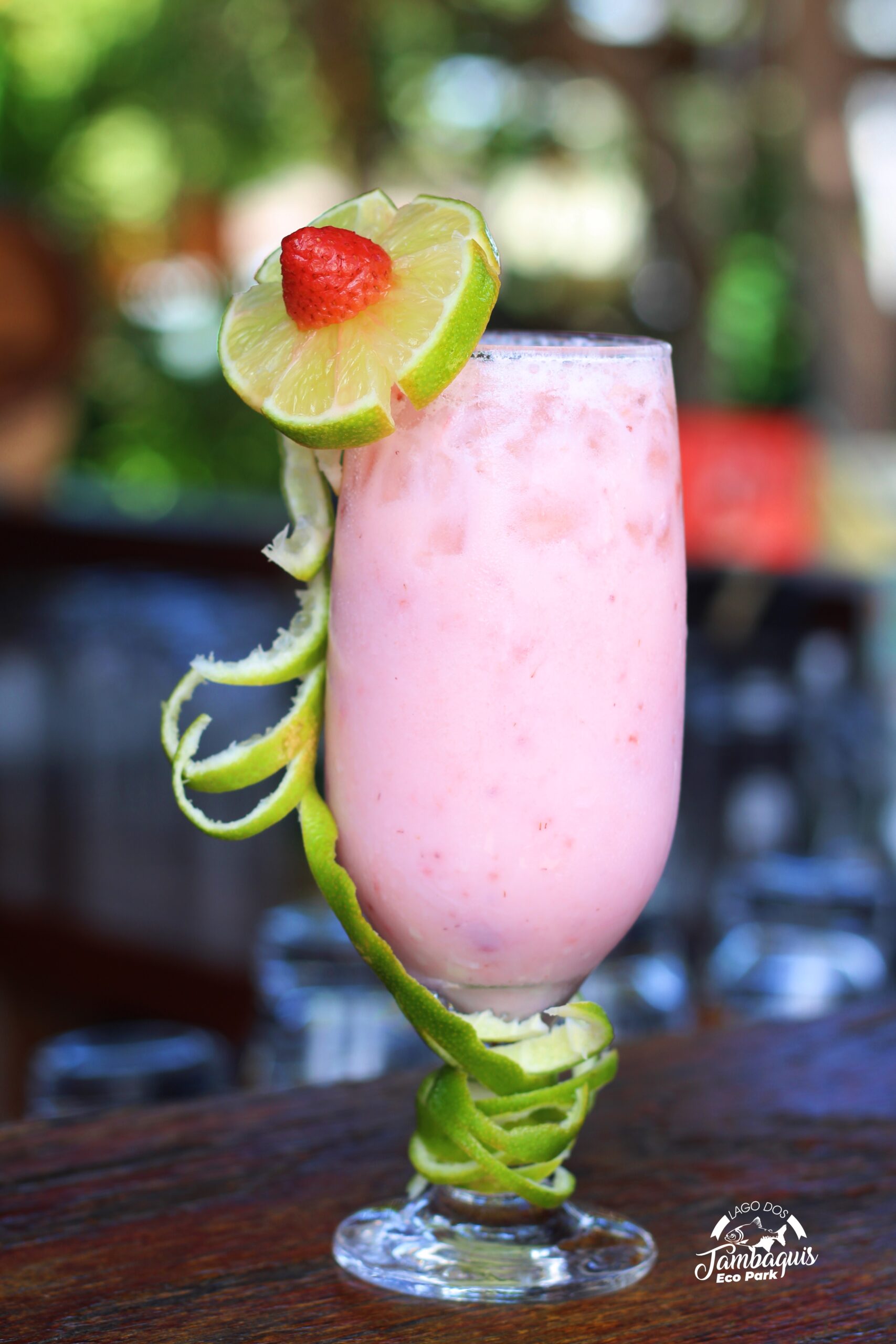 Drink rosa de morango